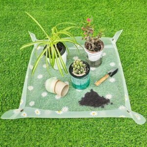 Garden & Patio Plant Mat – Thickened Wear-Resistant Waterproof Ground Protection Mat for Outdoor Use